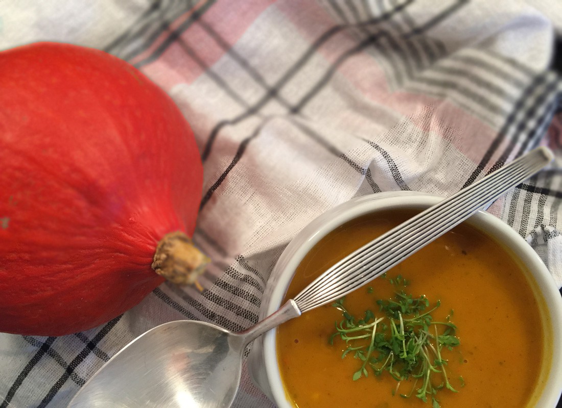 » Scharfe Hokkaido Kürbissuppe